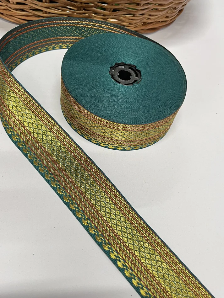 Banarasi Border Lace - Rama Green